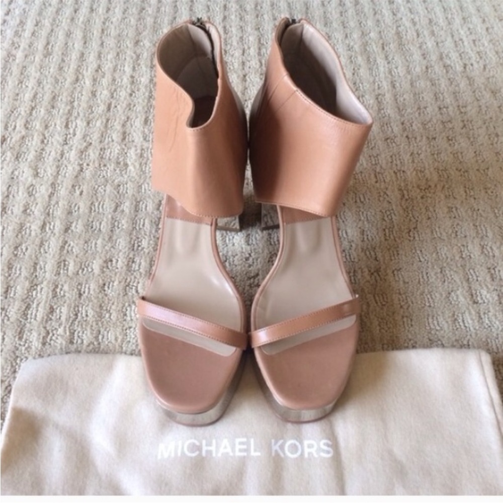 Michael Kors designer mirrored heels Stunning leather rare and unique